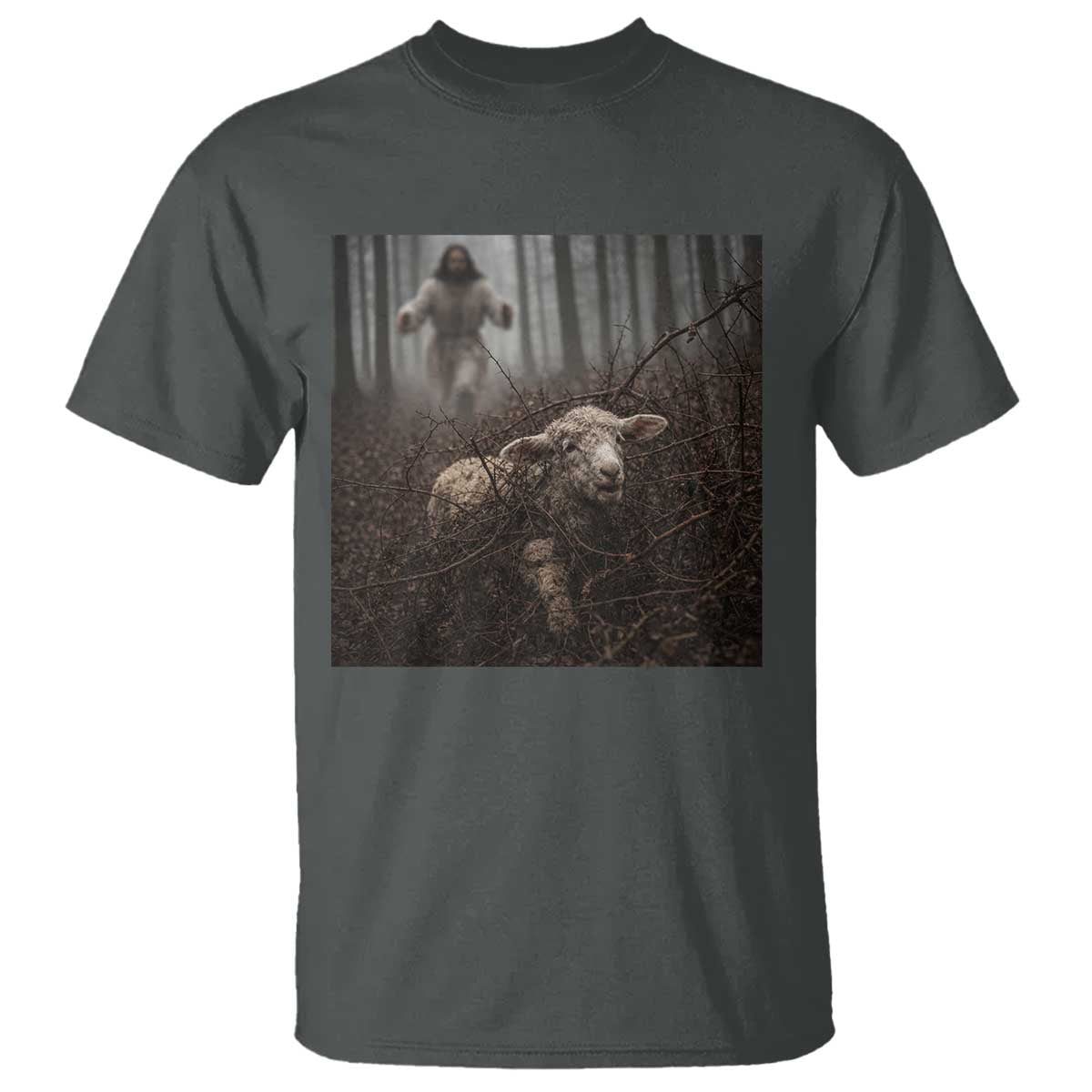 Christian Biblical Parable Of Lost Sheep Scene T Shirt Funny Photo