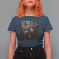 Christian Biblical Parable Of Lost Sheep Scene T Shirt For Women Funny Photo