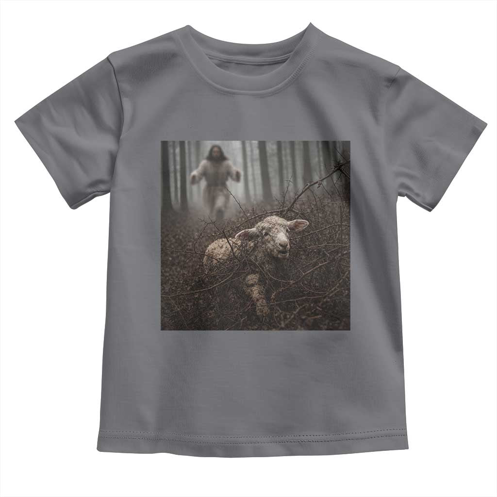 Christian Biblical Parable Of Lost Sheep Scene Toddler T Shirt Funny Photo