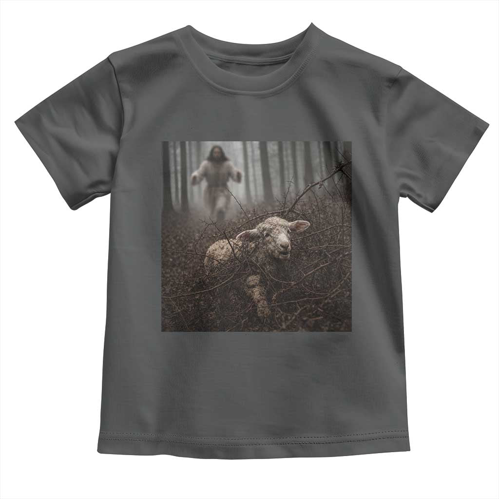 Christian Biblical Parable Of Lost Sheep Scene Toddler T Shirt Funny Photo
