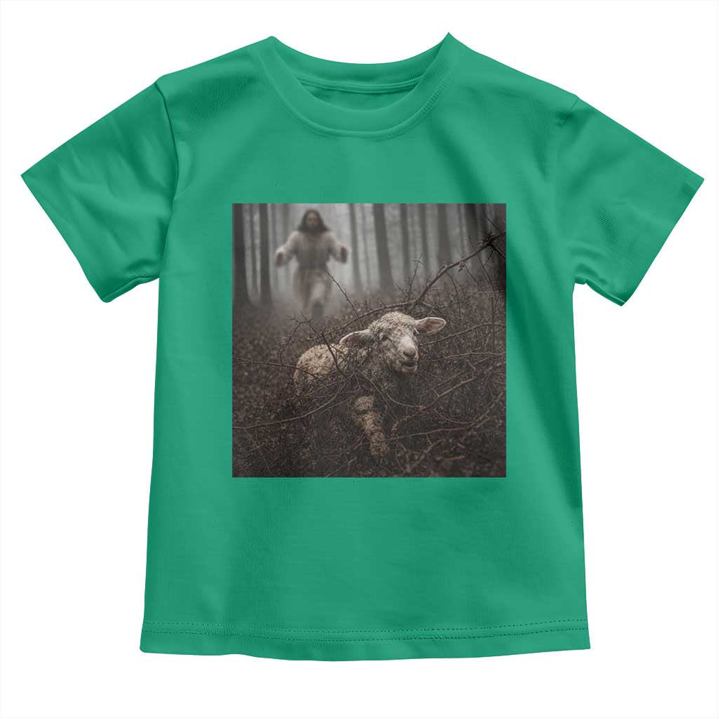 Christian Biblical Parable Of Lost Sheep Scene Toddler T Shirt Funny Photo