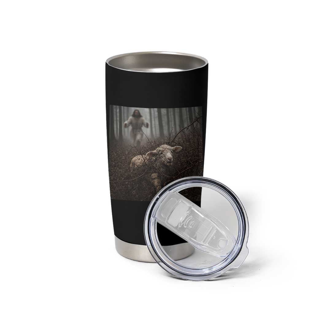 Christian Biblical Parable Of Lost Sheep Scene Tumbler Cup Funny Photo