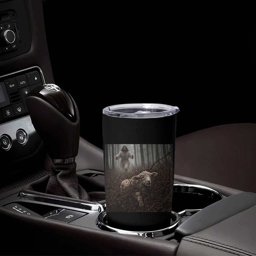 Christian Biblical Parable Of Lost Sheep Scene Tumbler Cup Funny Photo