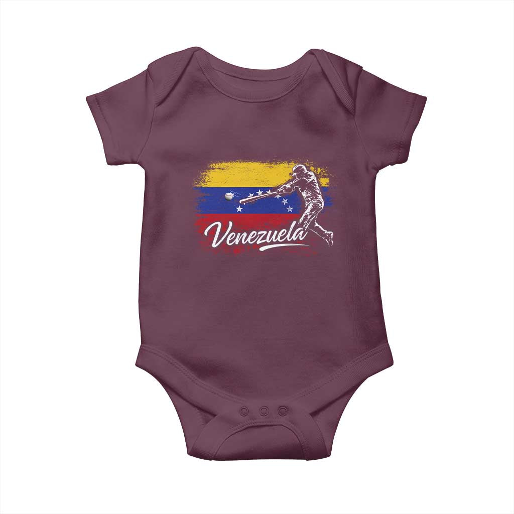 Venezuela Baseball Batter Venezuelan Sport Fan Baby Onesie