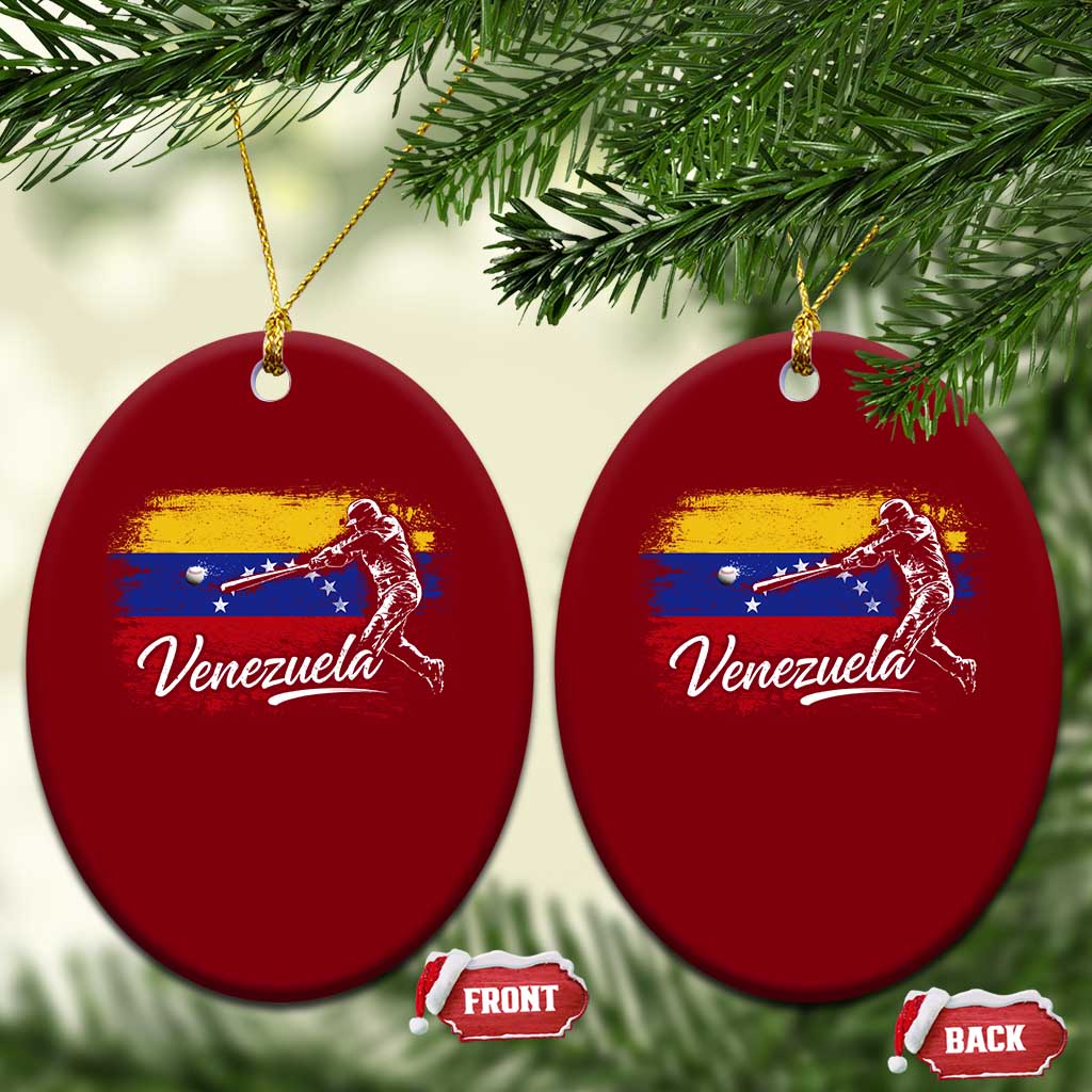Venezuela Baseball Batter Venezuelan Sport Fan Ceramic Ornament