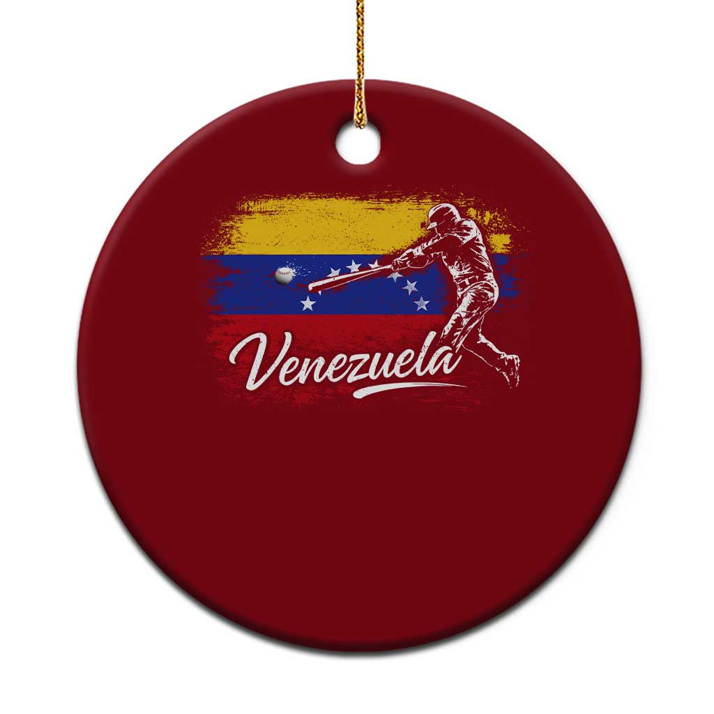 Venezuela Baseball Batter Venezuelan Sport Fan Ceramic Ornament