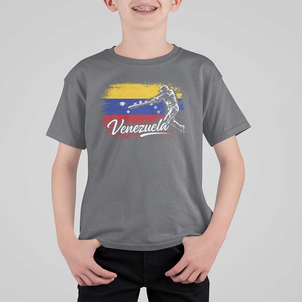 Venezuela Baseball Batter Venezuelan Sport Fan T Shirt For Kid