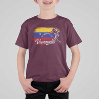 Venezuela Baseball Batter Venezuelan Sport Fan T Shirt For Kid