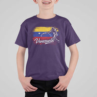 Venezuela Baseball Batter Venezuelan Sport Fan T Shirt For Kid