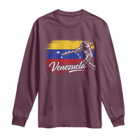 Venezuela Baseball Batter Venezuelan Sport Fan Long Sleeve Shirt