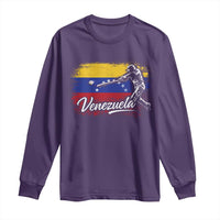Venezuela Baseball Batter Venezuelan Sport Fan Long Sleeve Shirt
