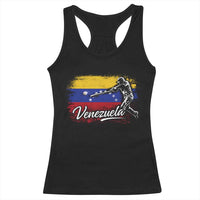 Venezuela Baseball Batter Venezuelan Sport Fan Racerback Tank Top