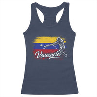 Venezuela Baseball Batter Venezuelan Sport Fan Racerback Tank Top