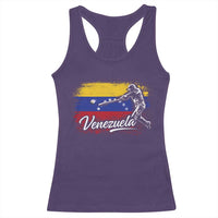 Venezuela Baseball Batter Venezuelan Sport Fan Racerback Tank Top