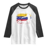 Venezuela Baseball Batter Venezuelan Sport Fan Raglan Shirt