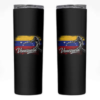 Venezuela Baseball Batter Venezuelan Sport Fan Skinny Tumbler