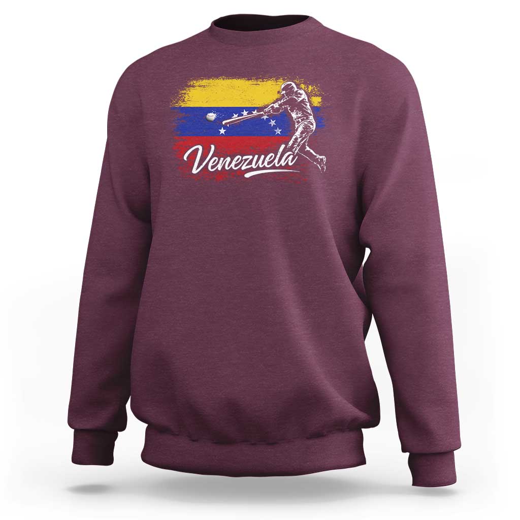 Venezuela Baseball Batter Venezuelan Sport Fan Sweatshirt