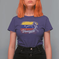 Venezuela Baseball Batter Venezuelan Sport Fan T Shirt For Women