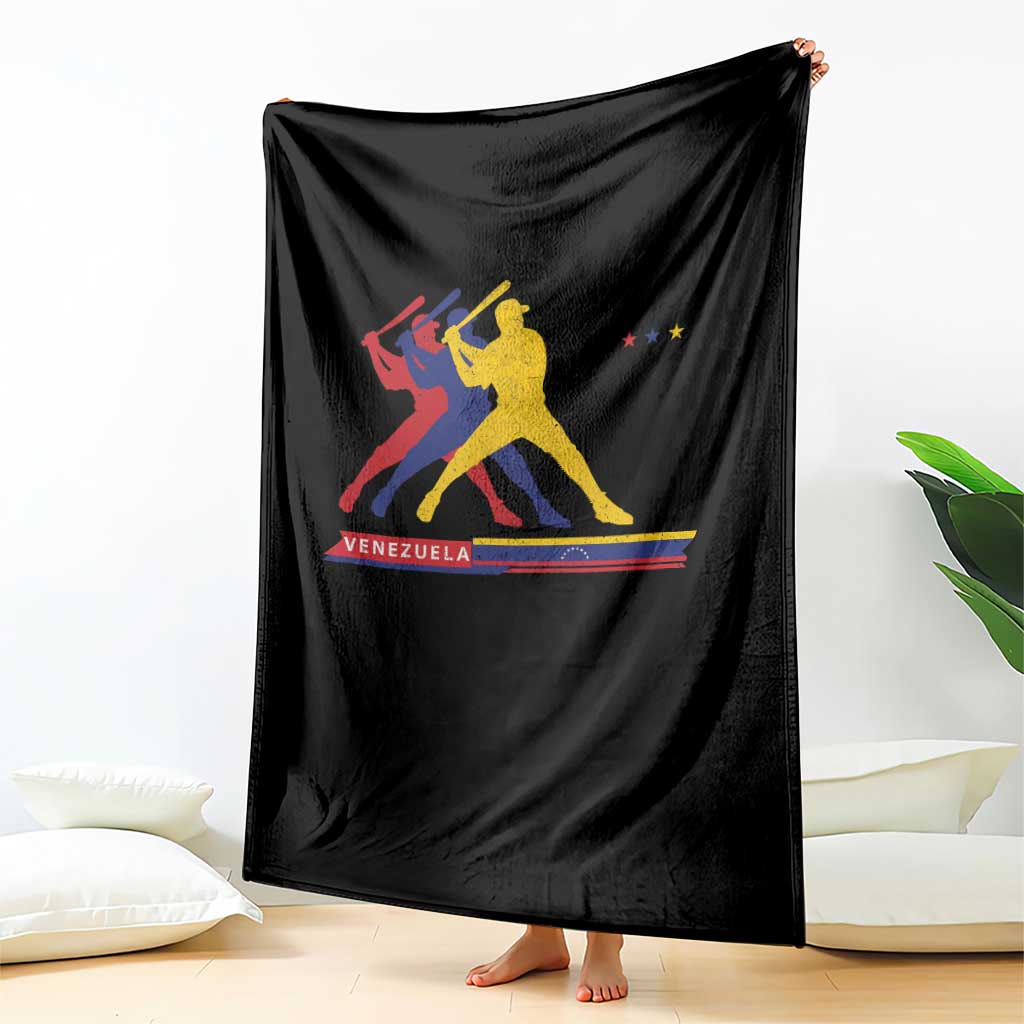 Baseball Venezuela Sport Fan Venezuelan Flag Batter Player Throw Blanket