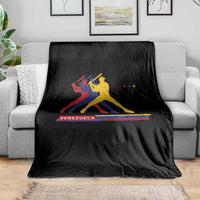 Baseball Venezuela Sport Fan Venezuelan Flag Batter Player Throw Blanket
