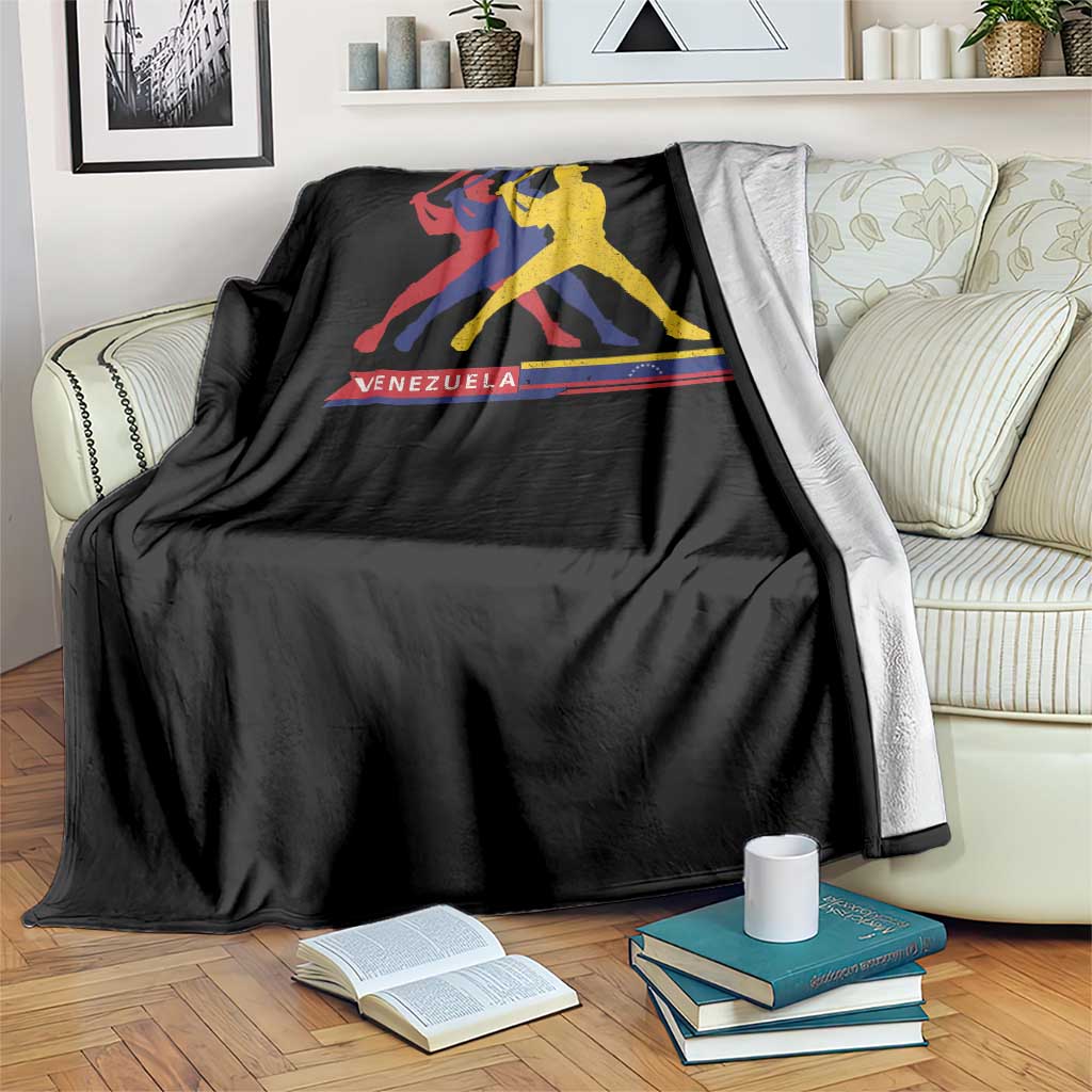 Baseball Venezuela Sport Fan Venezuelan Flag Batter Player Throw Blanket