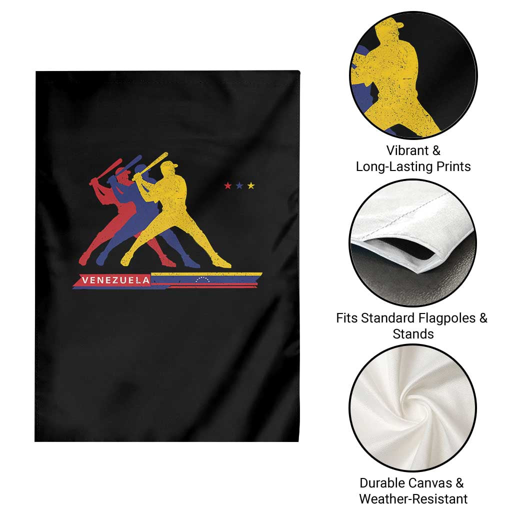 Baseball Venezuela Sport Fan Venezuelan Flag Batter Player Garden Flag