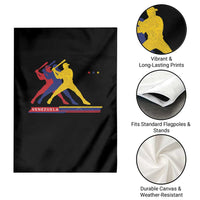 Baseball Venezuela Sport Fan Venezuelan Flag Batter Player Garden Flag