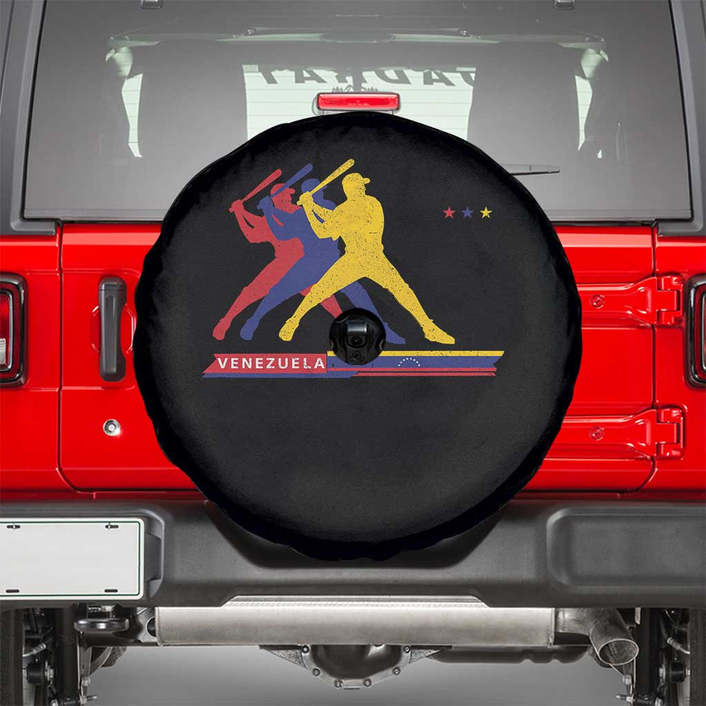Baseball Venezuela Sport Fan Venezuelan Flag Batter Player Spare Tire Cover
