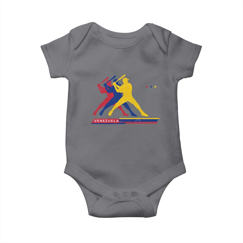 Baseball Venezuela Sport Fan Venezuelan Flag Batter Player Baby Onesie