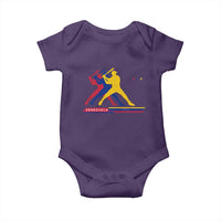 Baseball Venezuela Sport Fan Venezuelan Flag Batter Player Baby Onesie
