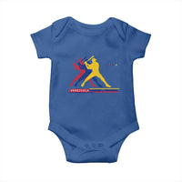 Baseball Venezuela Sport Fan Venezuelan Flag Batter Player Baby Onesie
