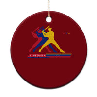 Baseball Venezuela Sport Fan Venezuelan Flag Batter Player Ceramic Ornament