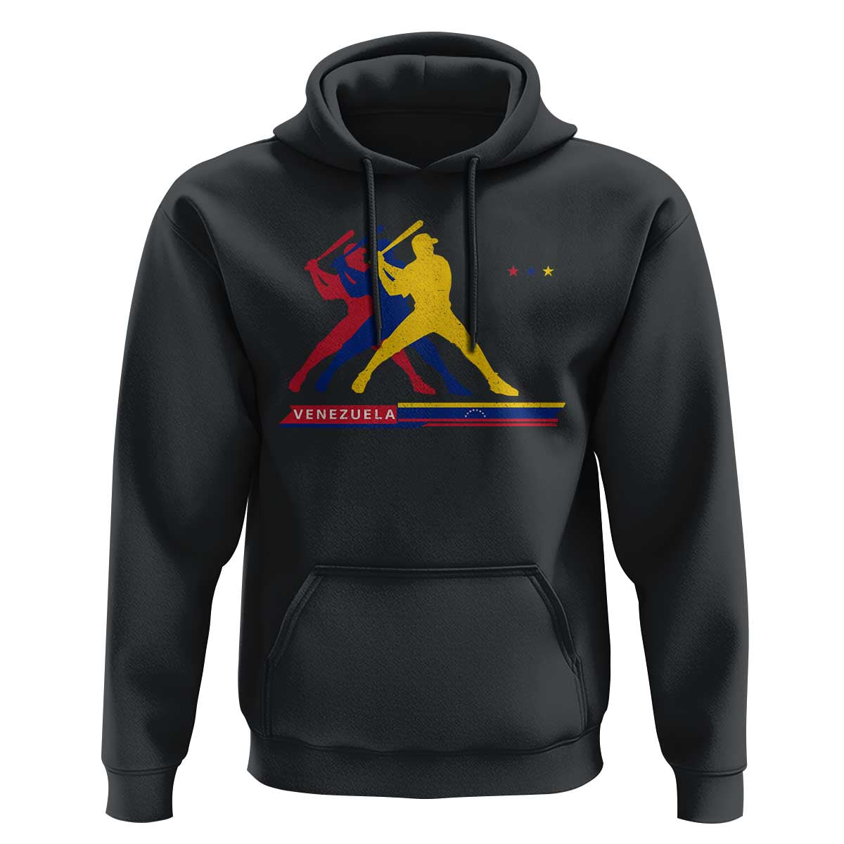Baseball Venezuela Sport Fan Venezuelan Flag Batter Player Hoodie