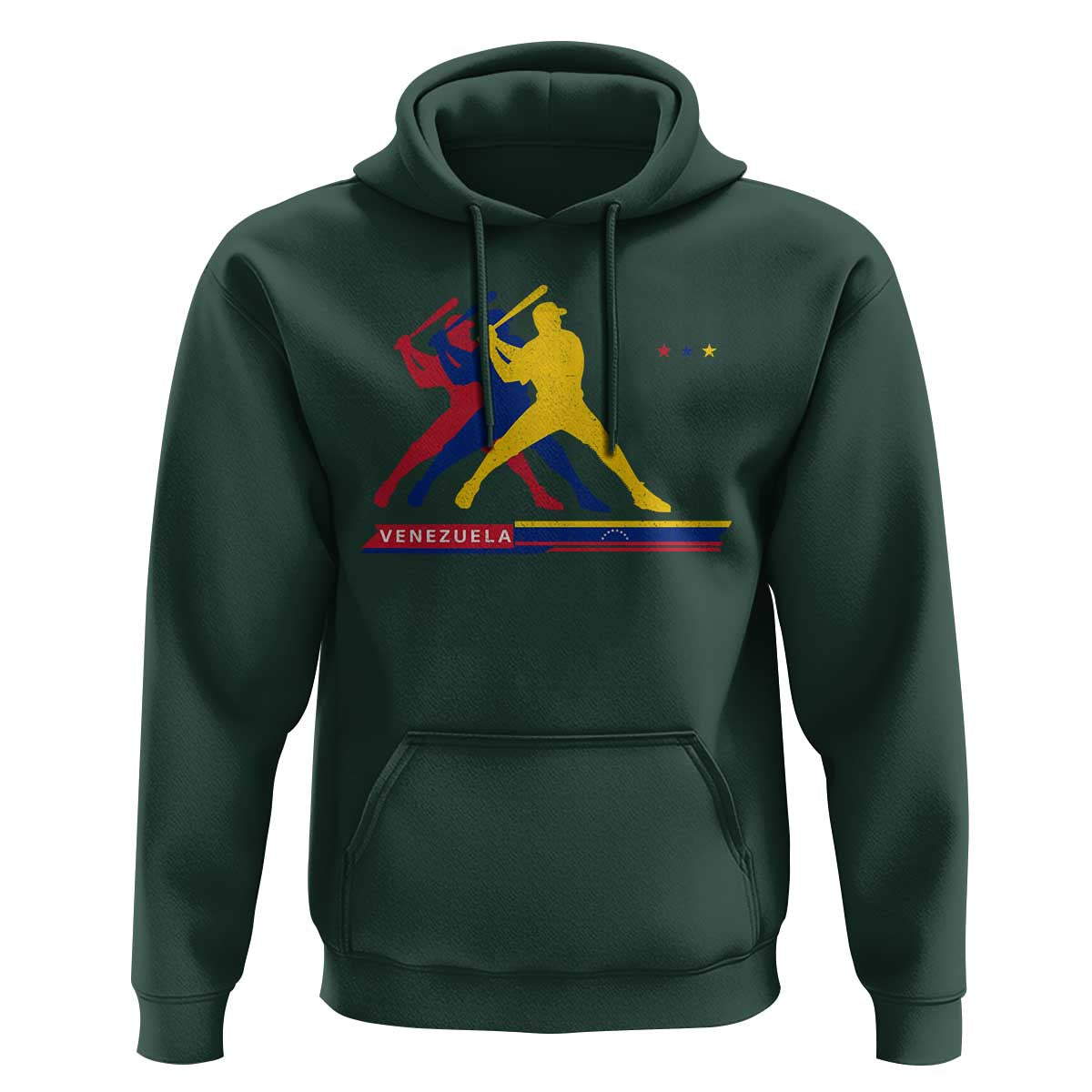 Baseball Venezuela Sport Fan Venezuelan Flag Batter Player Hoodie