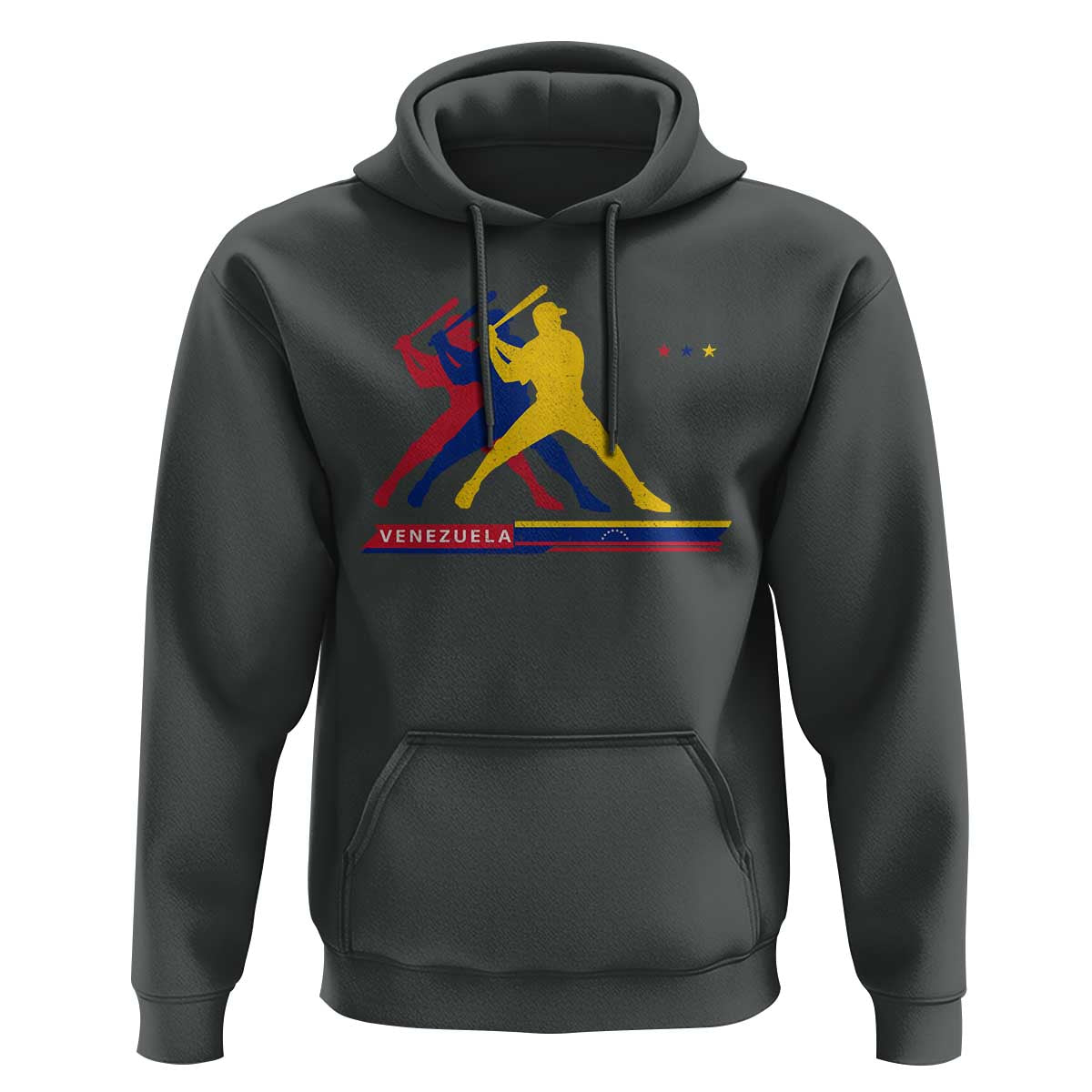 Baseball Venezuela Sport Fan Venezuelan Flag Batter Player Hoodie