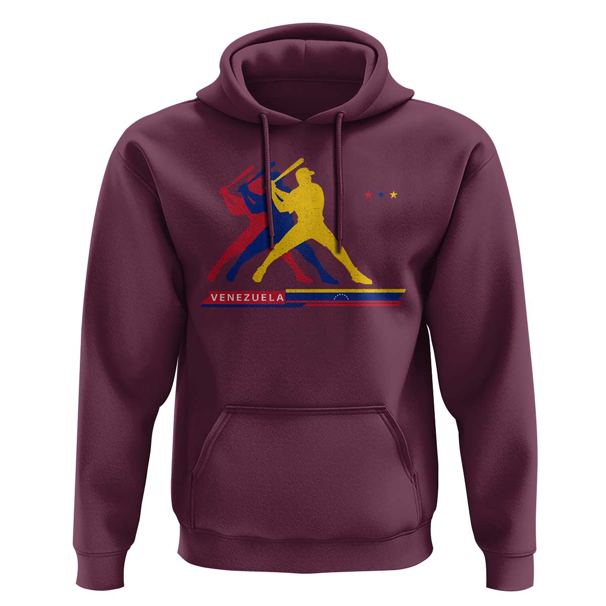 Baseball Venezuela Sport Fan Venezuelan Flag Batter Player Hoodie