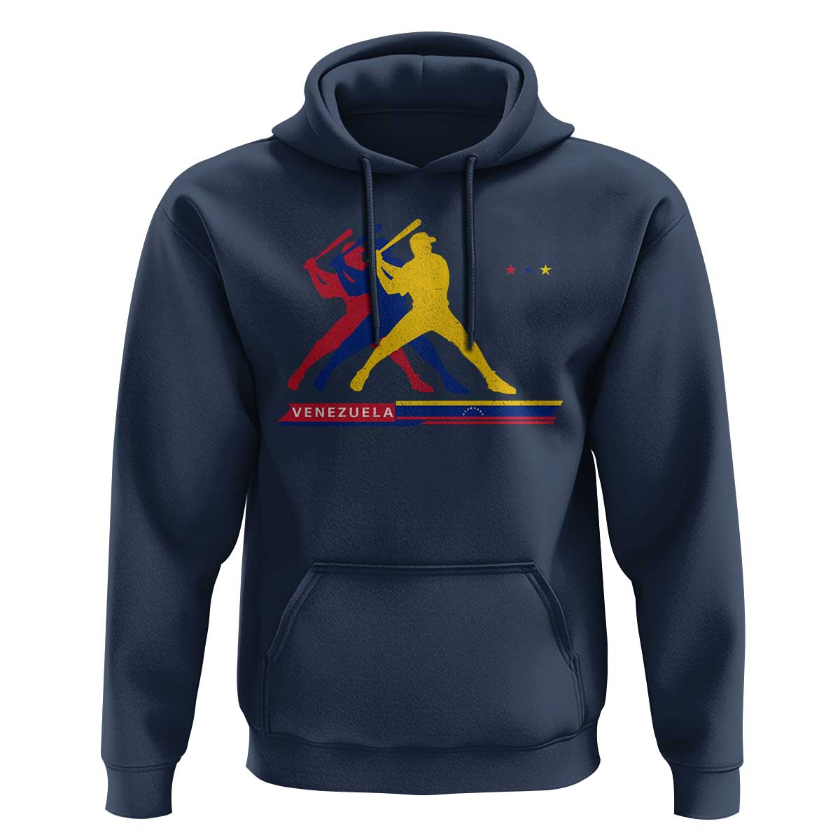Baseball Venezuela Sport Fan Venezuelan Flag Batter Player Hoodie