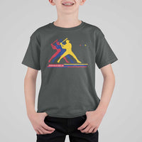 Baseball Venezuela Sport Fan Venezuelan Flag Batter Player T Shirt For Kid