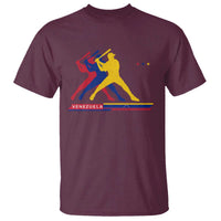 Baseball Venezuela Sport Fan Venezuelan Flag Batter Player T Shirt