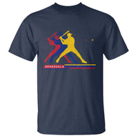 Baseball Venezuela Sport Fan Venezuelan Flag Batter Player T Shirt