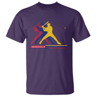 Baseball Venezuela Sport Fan Venezuelan Flag Batter Player T Shirt