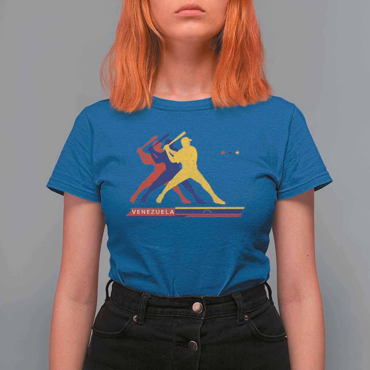 Baseball Venezuela Sport Fan Venezuelan Flag Batter Player T Shirt For Women