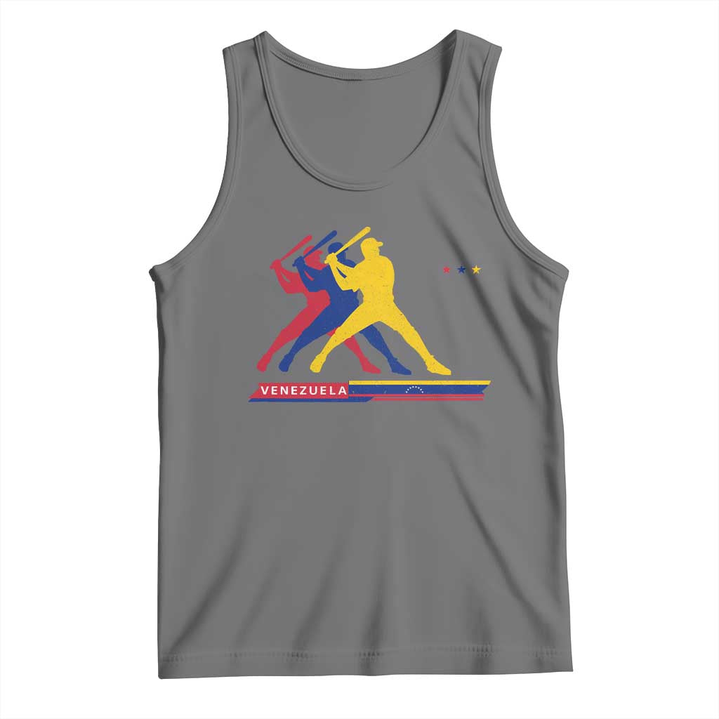 Baseball Venezuela Sport Fan Venezuelan Flag Batter Player Tank Top