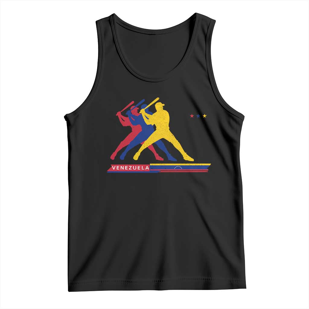 Baseball Venezuela Sport Fan Venezuelan Flag Batter Player Tank Top