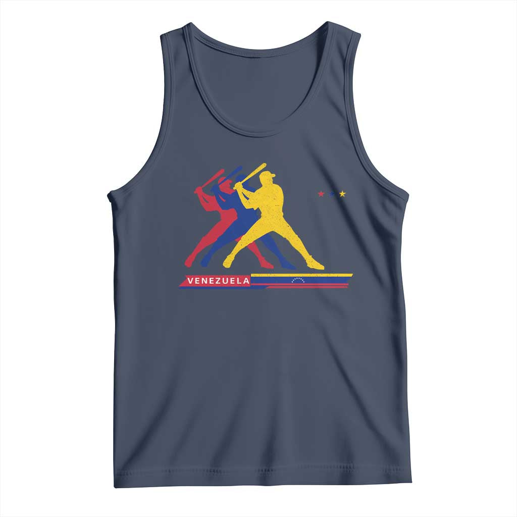 Baseball Venezuela Sport Fan Venezuelan Flag Batter Player Tank Top