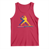 Baseball Venezuela Sport Fan Venezuelan Flag Batter Player Tank Top
