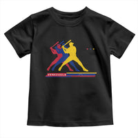 Baseball Venezuela Sport Fan Venezuelan Flag Batter Player Toddler T Shirt