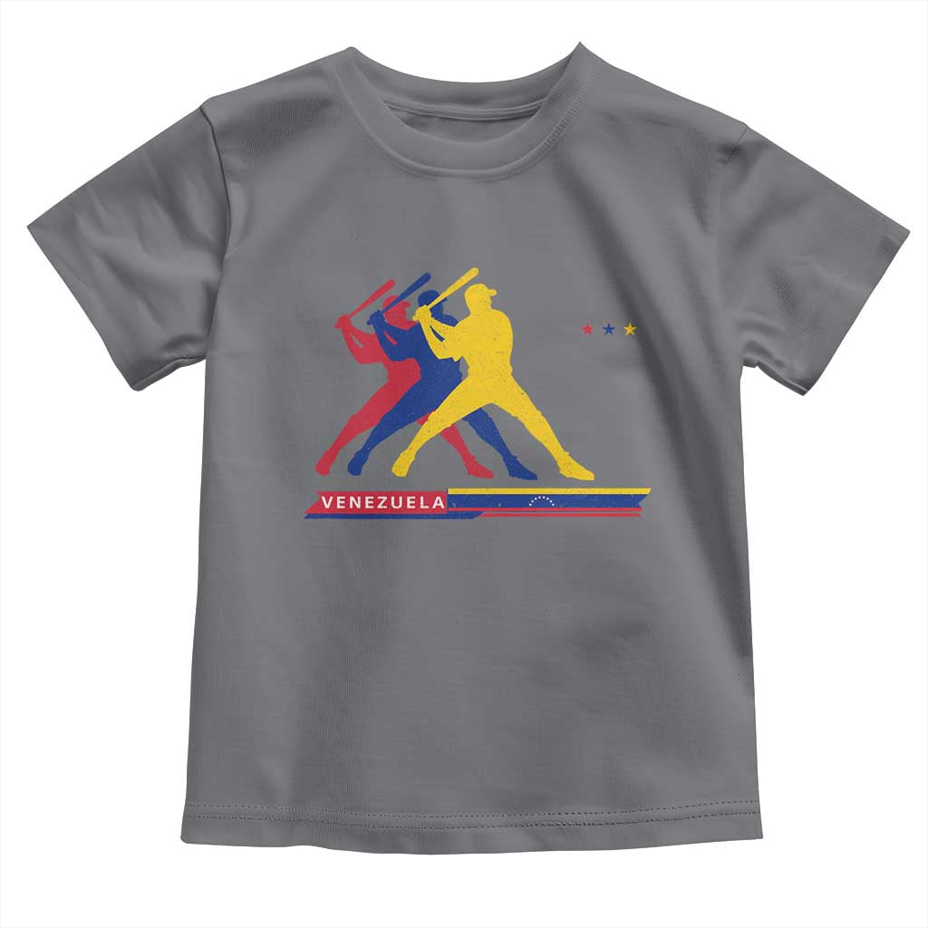 Baseball Venezuela Sport Fan Venezuelan Flag Batter Player Toddler T Shirt