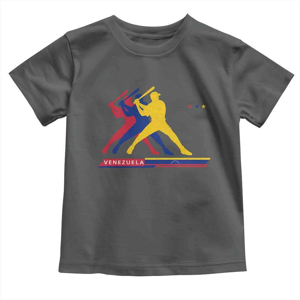 Baseball Venezuela Sport Fan Venezuelan Flag Batter Player Toddler T Shirt