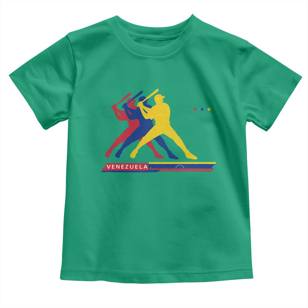 Baseball Venezuela Sport Fan Venezuelan Flag Batter Player Toddler T Shirt